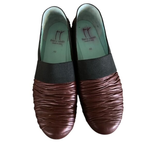 Thierry Robotin Burgundy & Black Loafer 42 - Picture 1 of 6